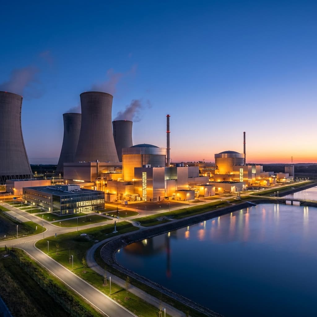 Centrale nucléaire en activité - secteur énergie